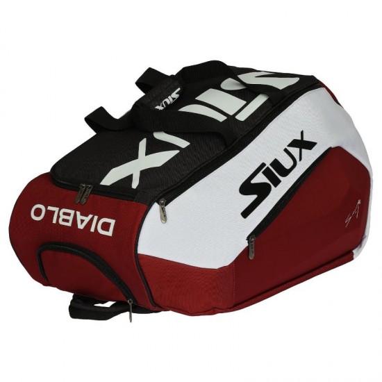 Siux Sanyo Diablo Borsa per racchette da padel rossa nera