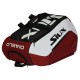 Siux Sanyo Diablo vermelho preto saco raquete de padel