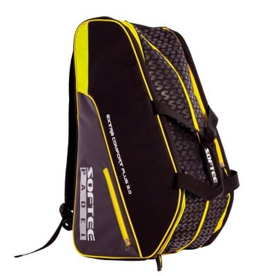 Softee Extra Comfort Plus 2.0 Borsa per racchette da padel gialla