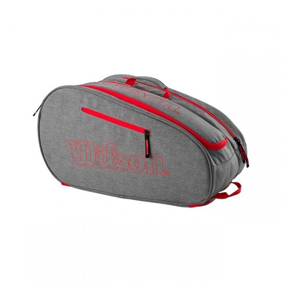 Sac de raquette Wilson Team Gris Rouge