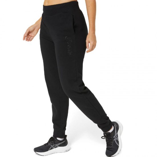 Asics Logo Noir Pantalon Femme