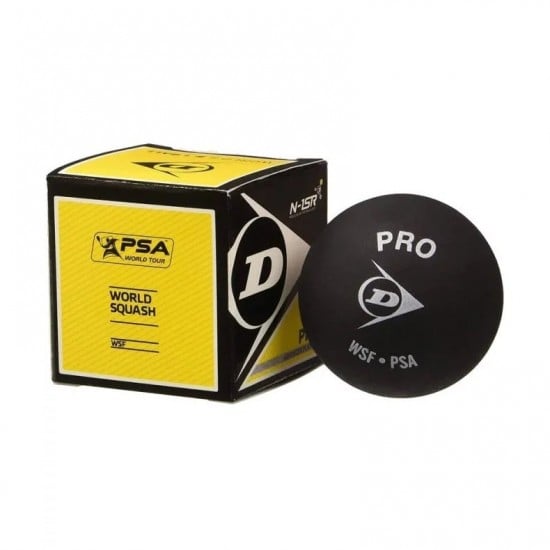 Pelota Squash Dunlop Pro Doble Punto Amarillo