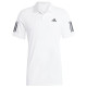 Polo Adidas Club 3 Stripes Blanco Negro