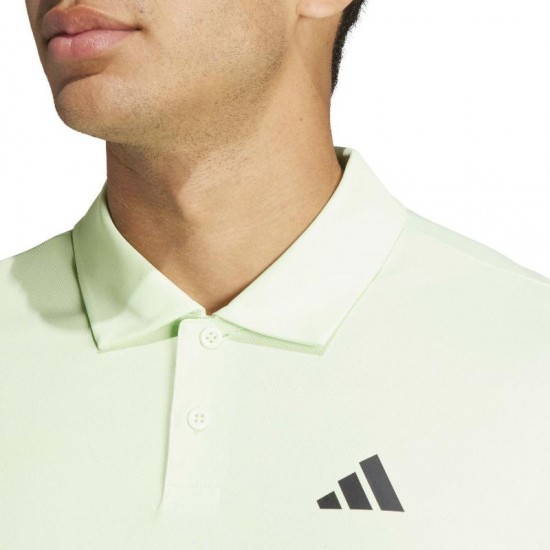 Polo Adidas Club 3 Stripes Verde Claro