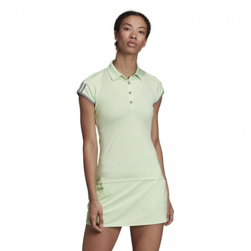 Polo Adidas Club 3 listras cinza verde