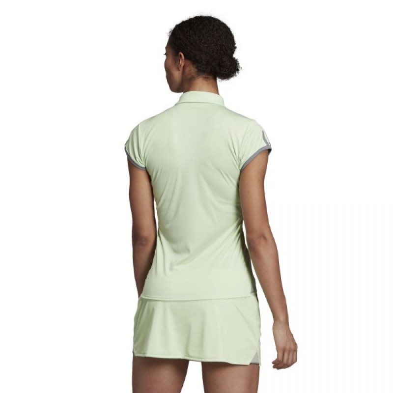 Polo Adidas Club 3 listras cinza verde