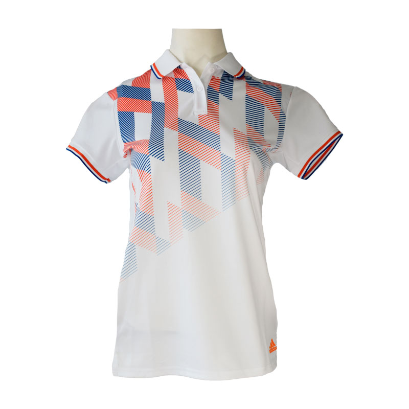 Polo Adidas Grfx Geometrico Blanco