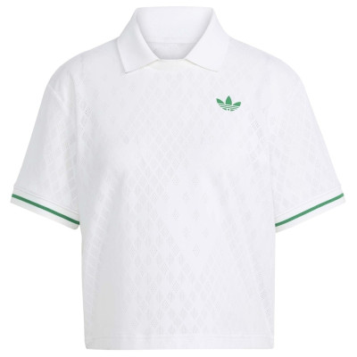 Polo Adidas Original Pro London Blanco Mujer