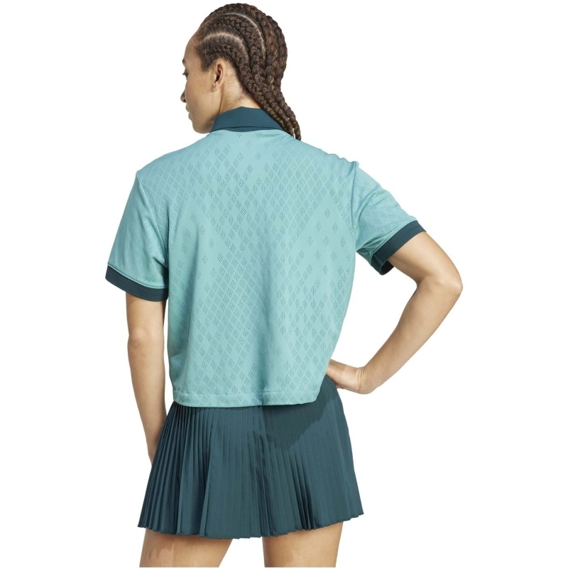 Polo Feminino Adidas Original Pro London Turquoise