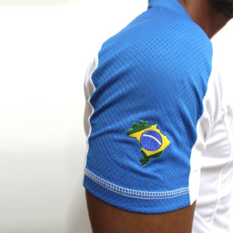 Polo Cartri Brasil Fabio Blanco Azul