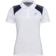 Head Club 22 Polo da donna bianca blu navy