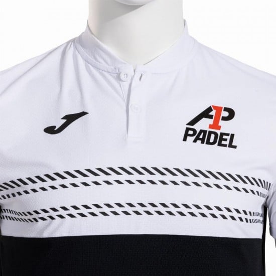 Polo Joma A1 Padel Noir Blanc