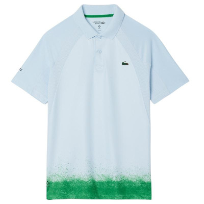 Polo Lacoste Daniil Medvedev Ultra Dry Azul Claro Verde
