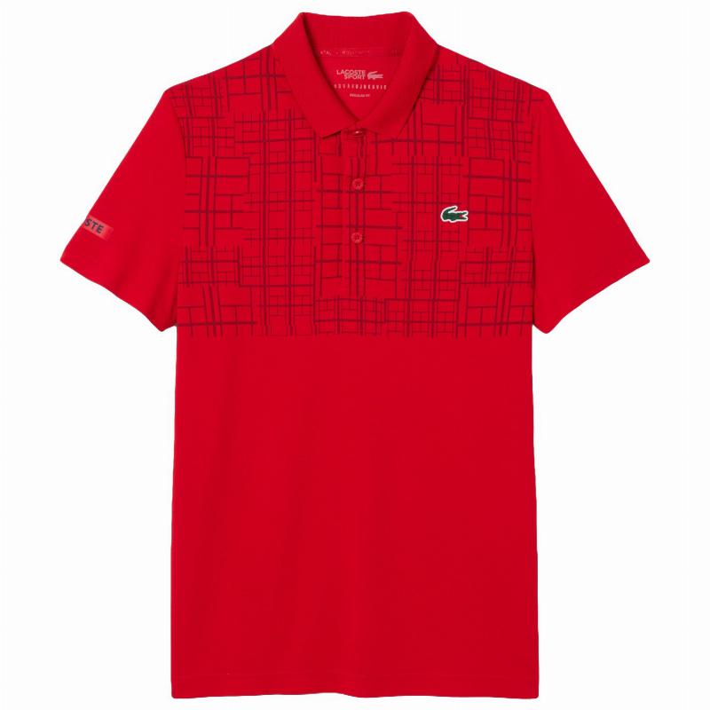 Polo Lacoste Novak Djokovic Ultra Dry Rojo