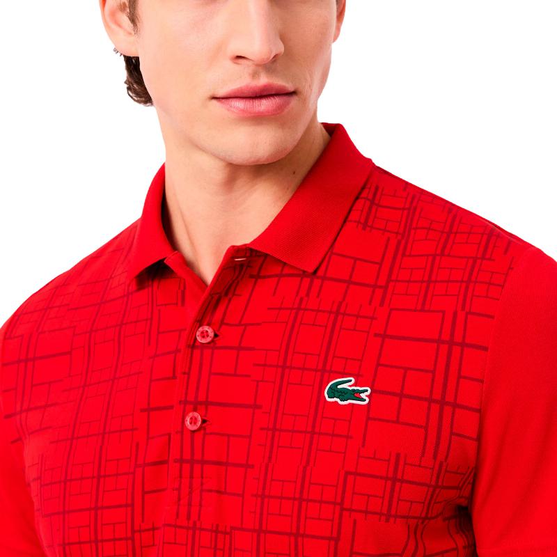 Polo Lacoste Novak Djokovic Ultra Dry Rojo