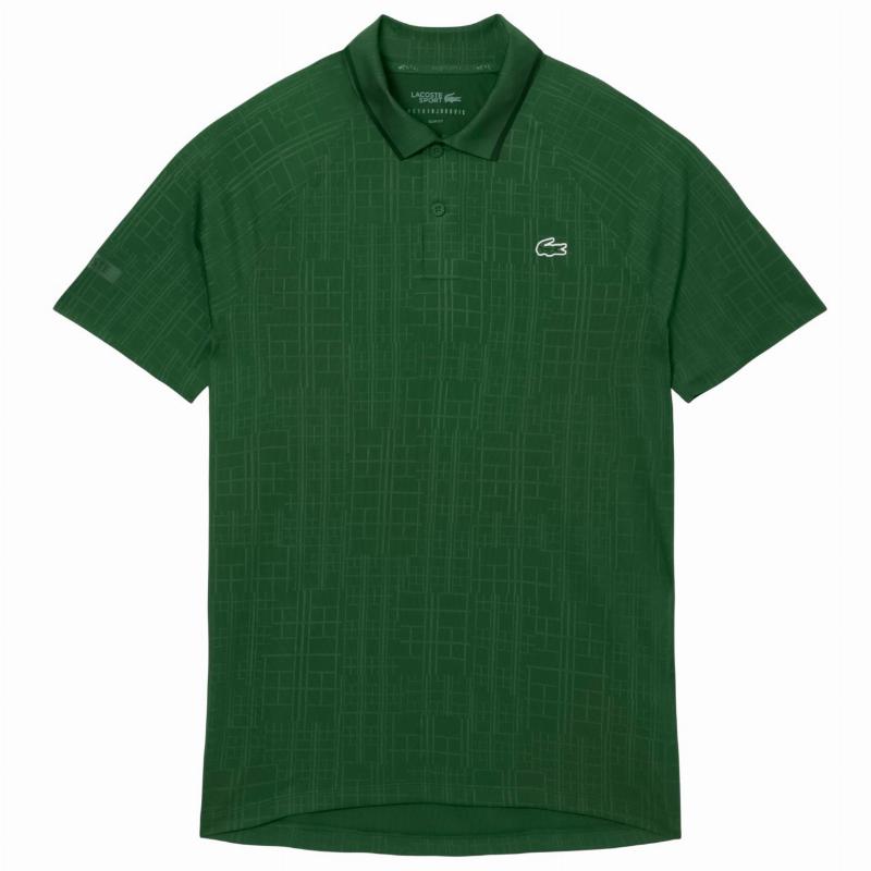 Polo Lacoste Novak Djokovic Ultra Dry Verde Escuro