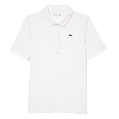 Polo Lacoste Pique Bianco Donna