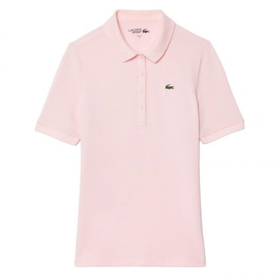 Polo Lacoste Pique Rose Femme