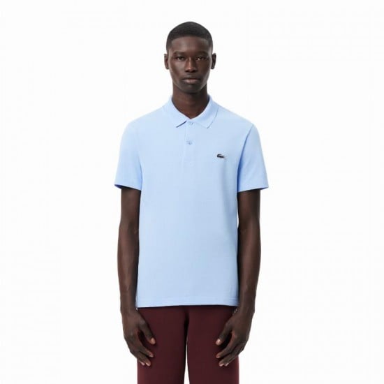 Polo Lacoste Regular Fit Algodon Blu Pastello