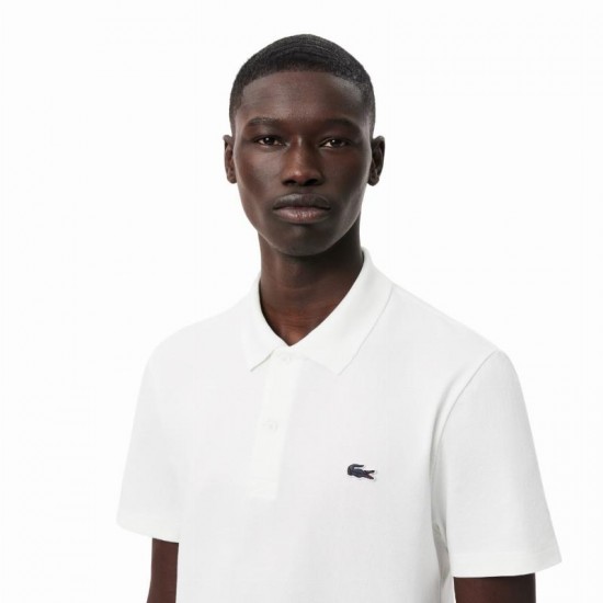 Polo Lacoste Regular Fit Cotone Bianco