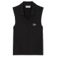 Polo Lacoste Tight Fit Negro Mujer