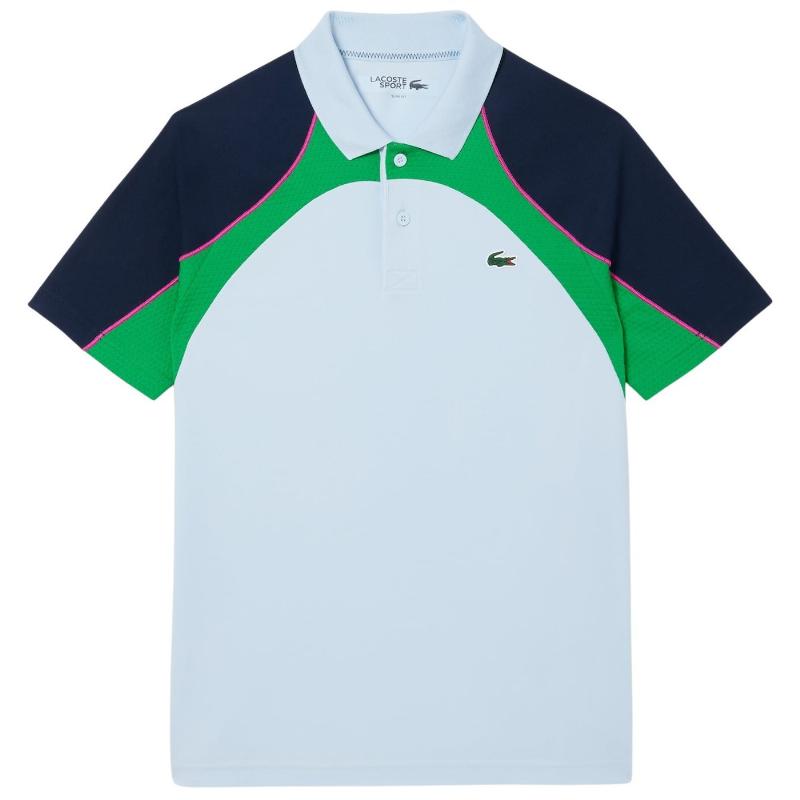 Polo Lacoste Ultra Dry Azul Verde