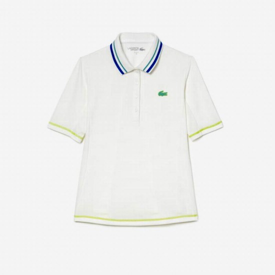 Polo Lacoste Ultra Dry White Women