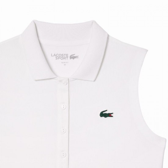 Polo Feminino Lacoste Ultra Dry Branco