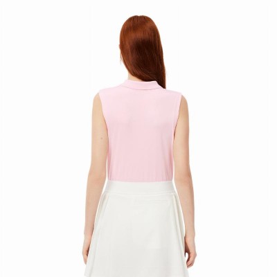 Lacoste Ultra Dry Pink Polo Donna