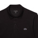Polo Manga Larga Lacoste Regular Fit Algodon Negro