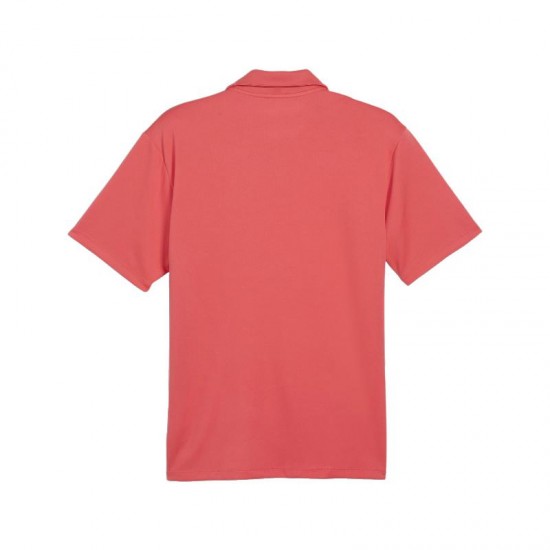 Puma Polo Shirt Red Black