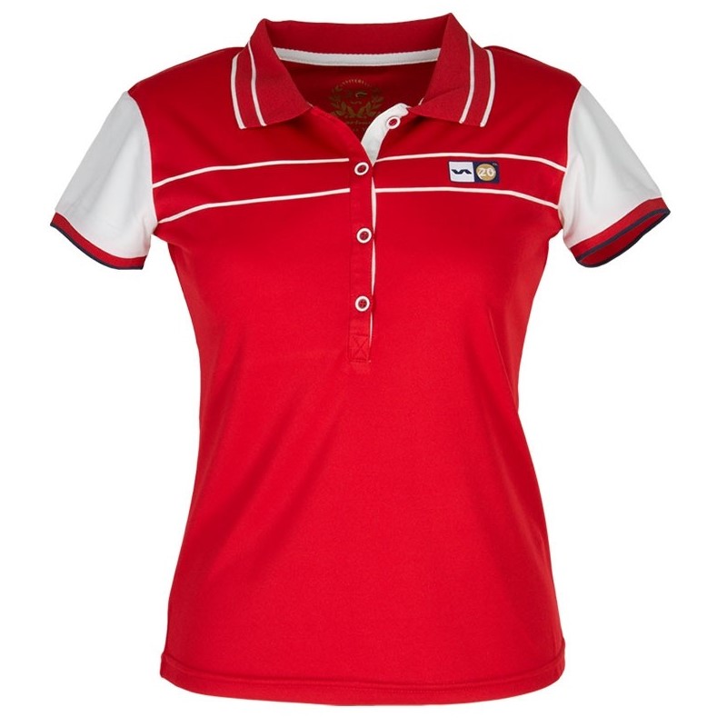 Polo Varlion M/C MD13S12 Rojo Mujer