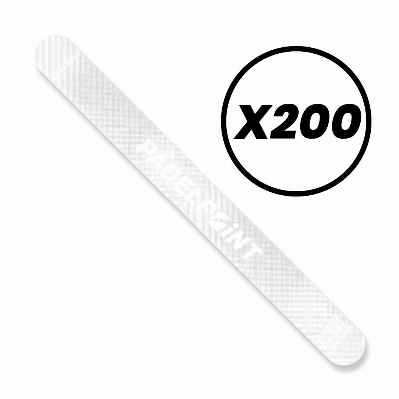 Protettore PadelPoint Transparente Rugoso Logo Big x200