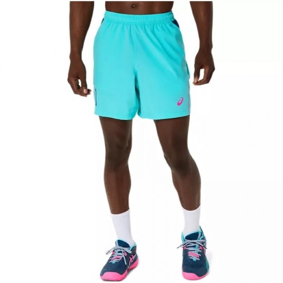 Pantaloncini Asics Padel Court 7IN Azul Aqua