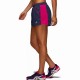 Short Asics Pratica Azul Peacoat Rosa Mujer