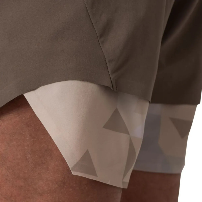 Short Bidi Badu Paris 7 polegadas Marron