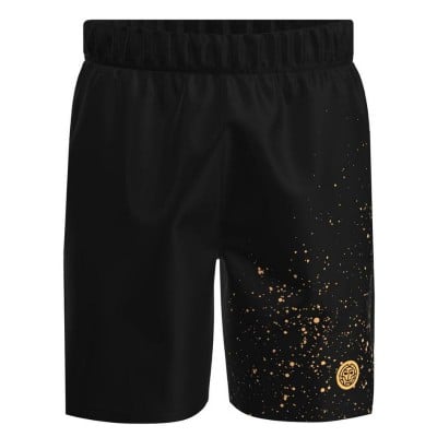 Badu Paris 7Inch Bidi Shorts Black Gold