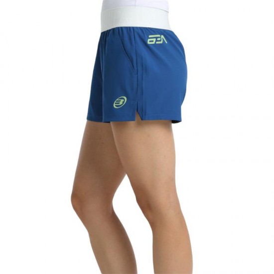 Shorts femininos Bullpadel Bea Gonzalez Derbi azul escuro