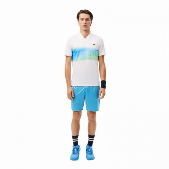 Lacoste Daniil Medvedev Pantaloncini Blu Bianco