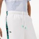 Short Lacoste Sport Rayas Laterales Blanco Verde