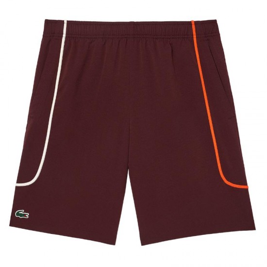 Pantaloncini da tennis Lacoste Sport Borgogna