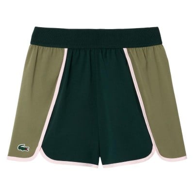 Pantaloncini Lacoste Ultra Dry Verde Kaki Moose