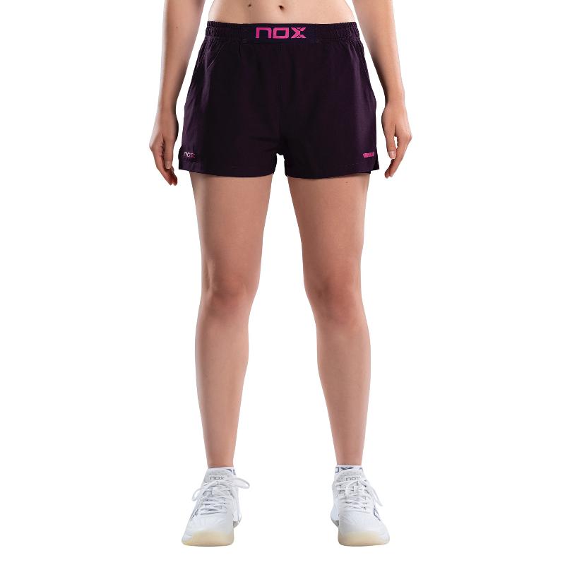 Short Nox Pro Morado Oscuro Mujer