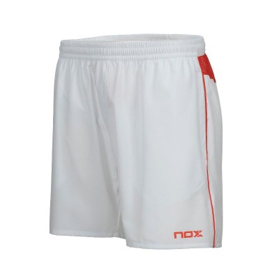 Short Nox Team white red Logo