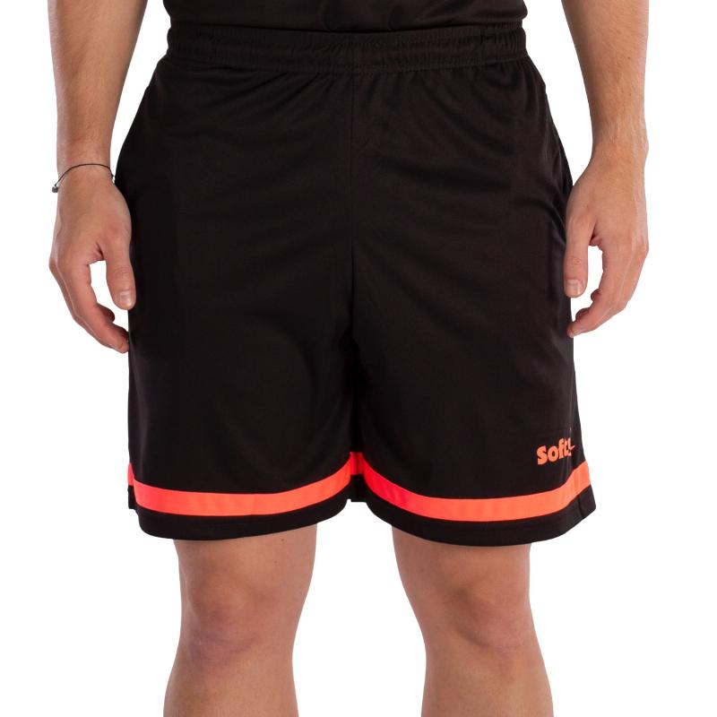 Shorts Softee Primax Negro Coral Fluor Junior