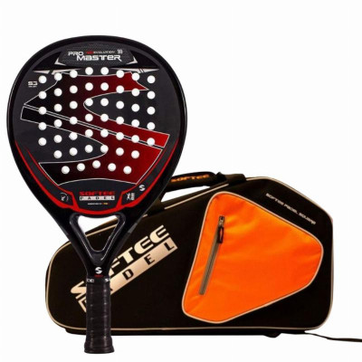 Pack Softee Pro Master Evolution Pá Vermelha com Saco de Raquete de Padel