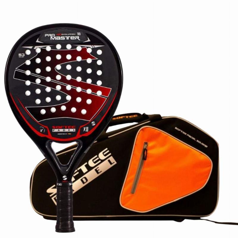 Confezione Softee Pro Master Evolution Red Paddle con borsa per racchette da padel
