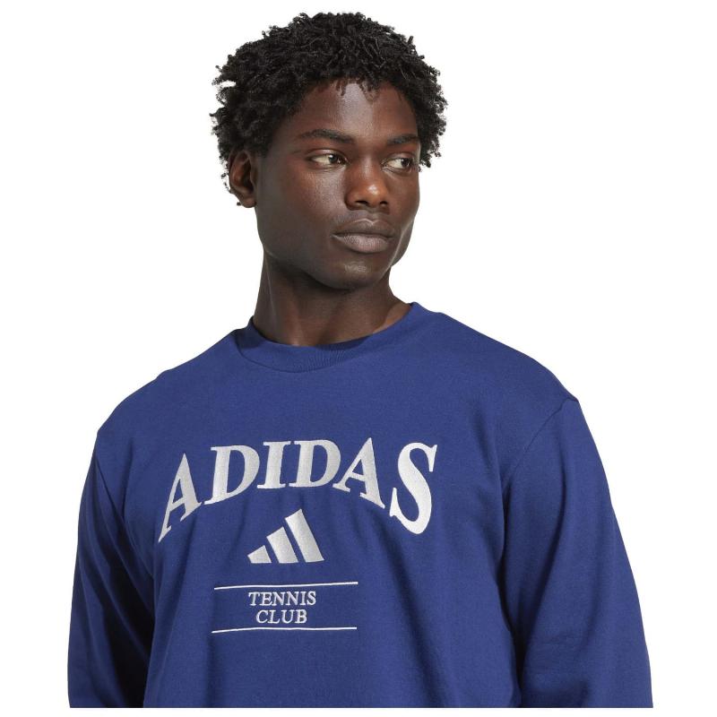 Sweatshirt Azul Escuro Gr?fico Adidas Heritage