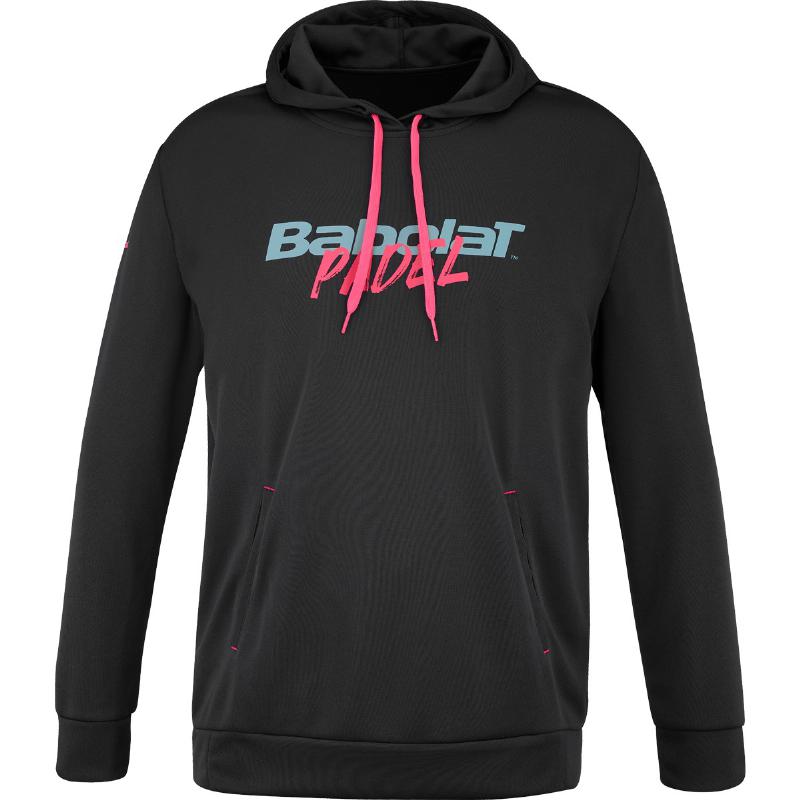 Moletom Babolat Padel Hood Preto Rosa