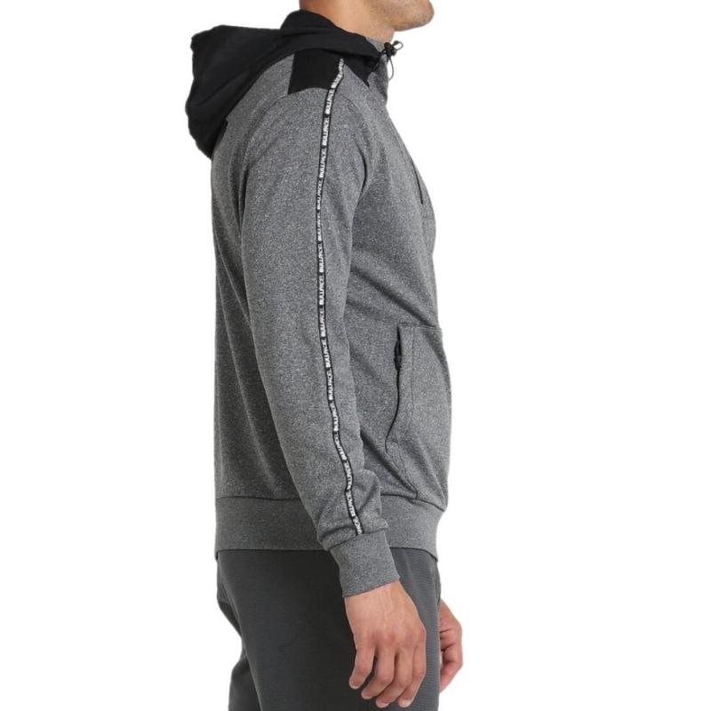 Sudadera Bullpadel Nomon Gris Oscuro